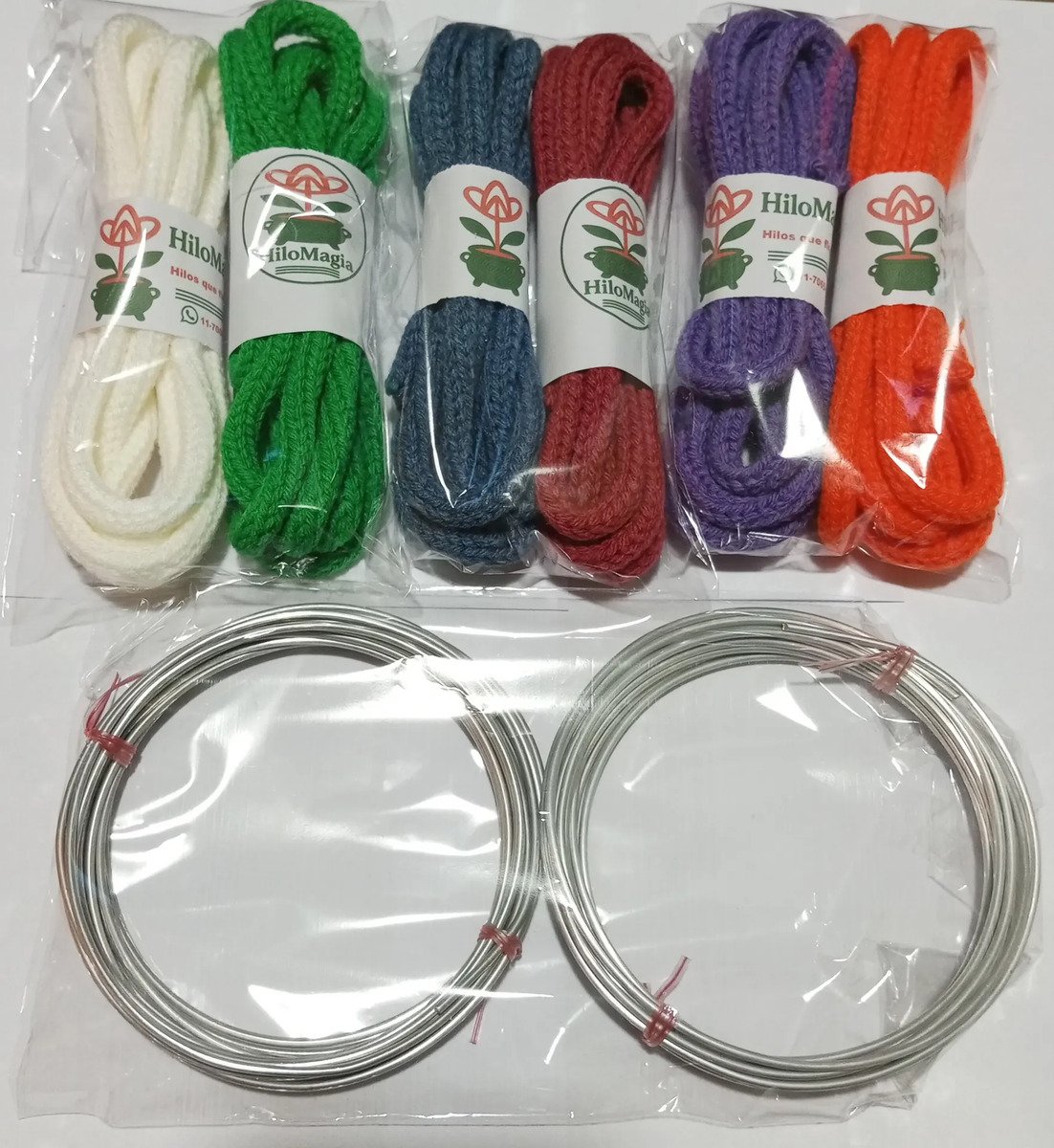 kit-tricotin-12m-1 Kit cord&oacute;n tejido tricot&iacute;n 12m + alambre aluminio 2.5 mm